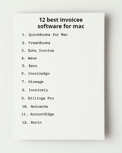 12 best invoicee software for mac