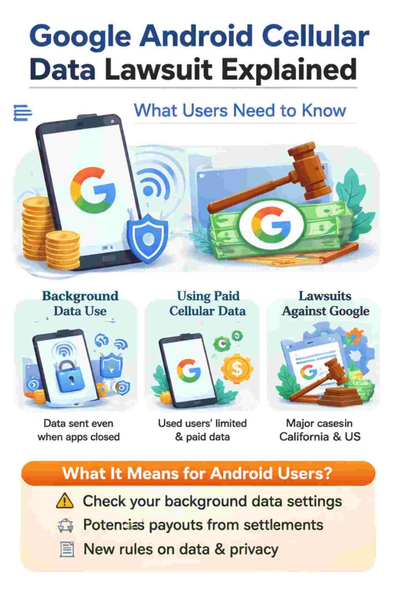 Google Android Cellular Data Lawsuit