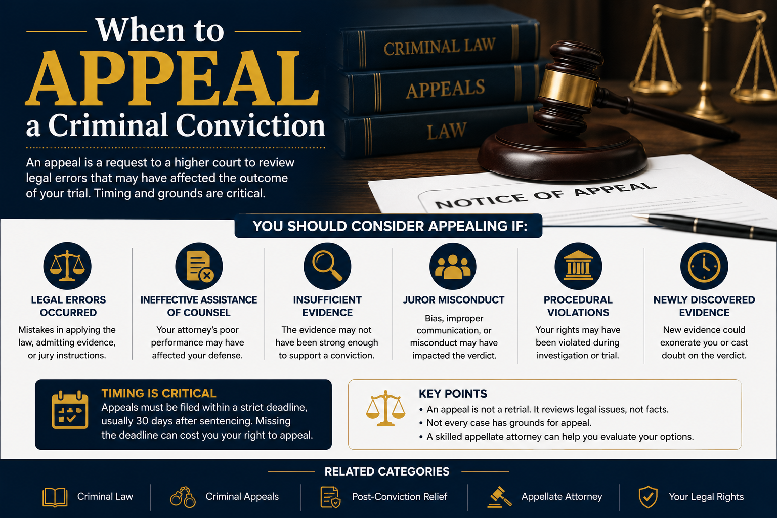 When to Appeal a Criminal Conviction: Key Legal Grounds